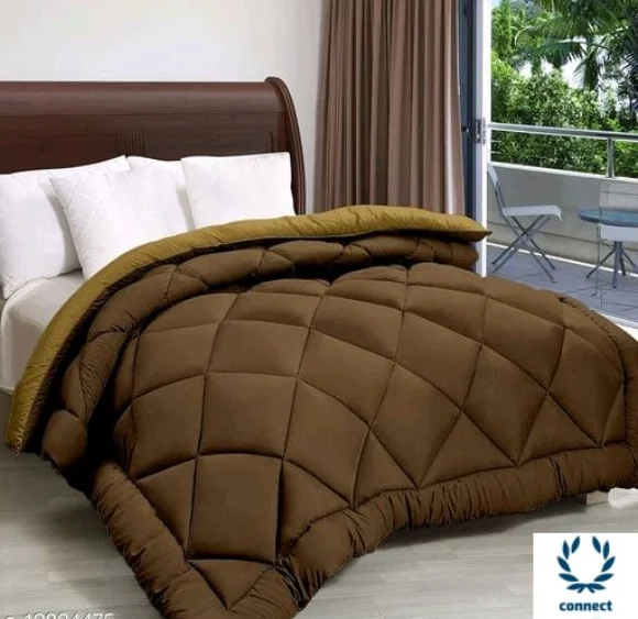 SIE STORE 250 GSM Luxury Premium Microfiber Soft Reversable DOUBLE BED (90*100 INCH) All Season Comforte_Blanket/RAJAI/Quilt(Cocoa Coffee & Brown - Free Size, Microfabric, Rajai, Pack of1, Cocoa Coffee / Brown